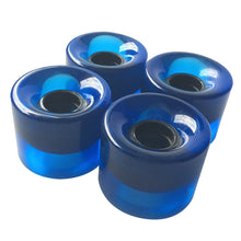 Load image into Gallery viewer, 1 Set (4 pcs) Blank Pro 60 X 45 mm PU Wheels fit 22 Inch Cruiser Board Plstic Skateboard