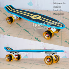 Load image into Gallery viewer, Skateboard 22 Griptape Retro Mini Skate Led Lights